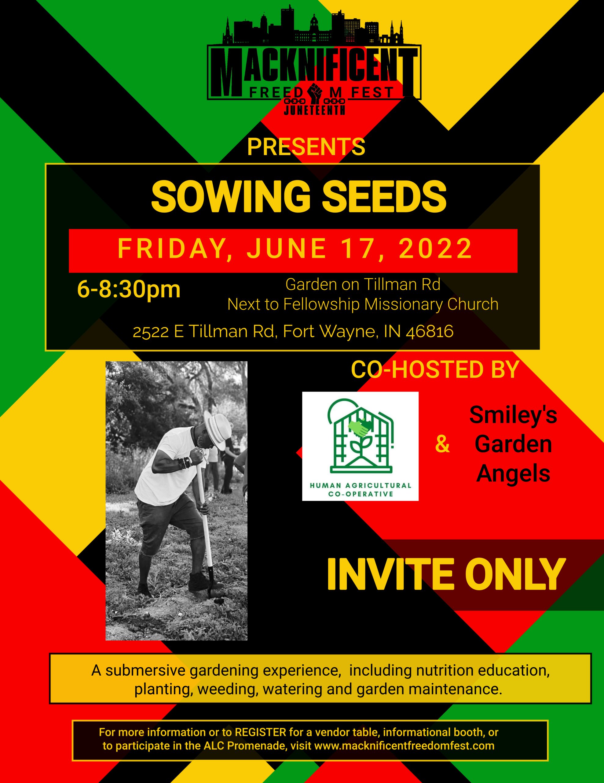 Sowing Seeds flyer