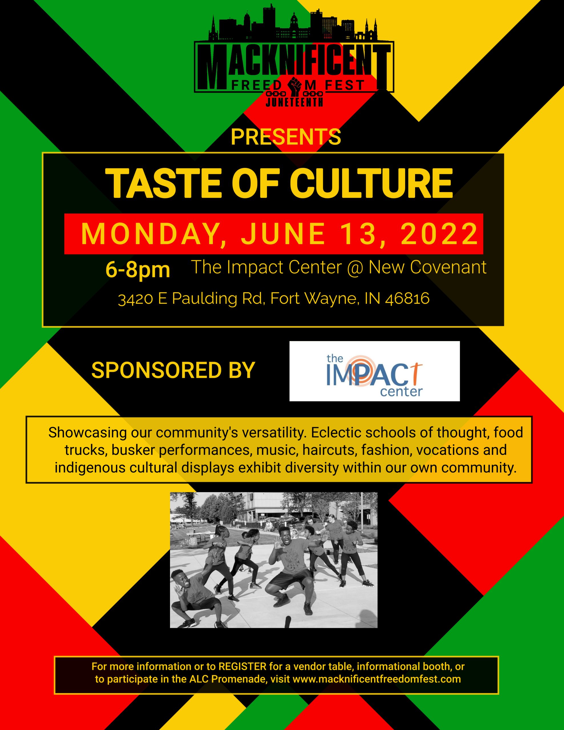 Taste of Culture flyer